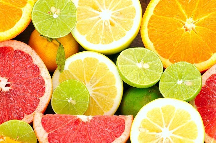 Lemon and tangerine juice
