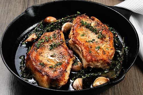 Cheez It Pork Chops Baked With Thyme Recipe