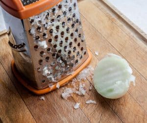 How to Grate an Onion