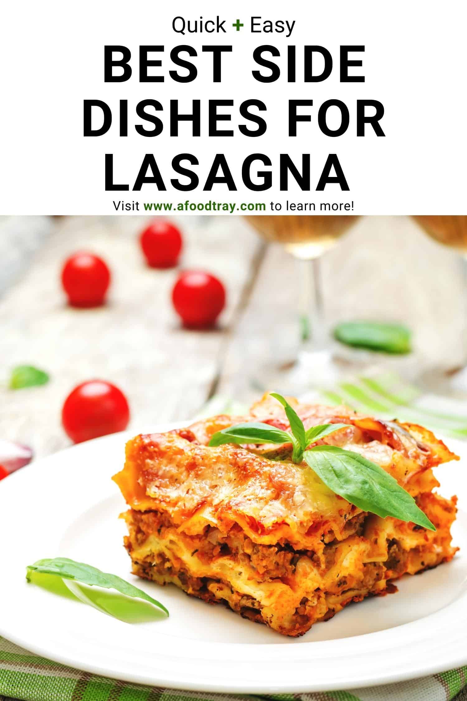 What to serve with lasagna 