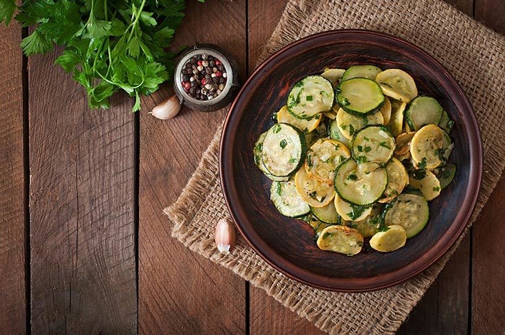 Garlic Parm Sautéed Zucchini