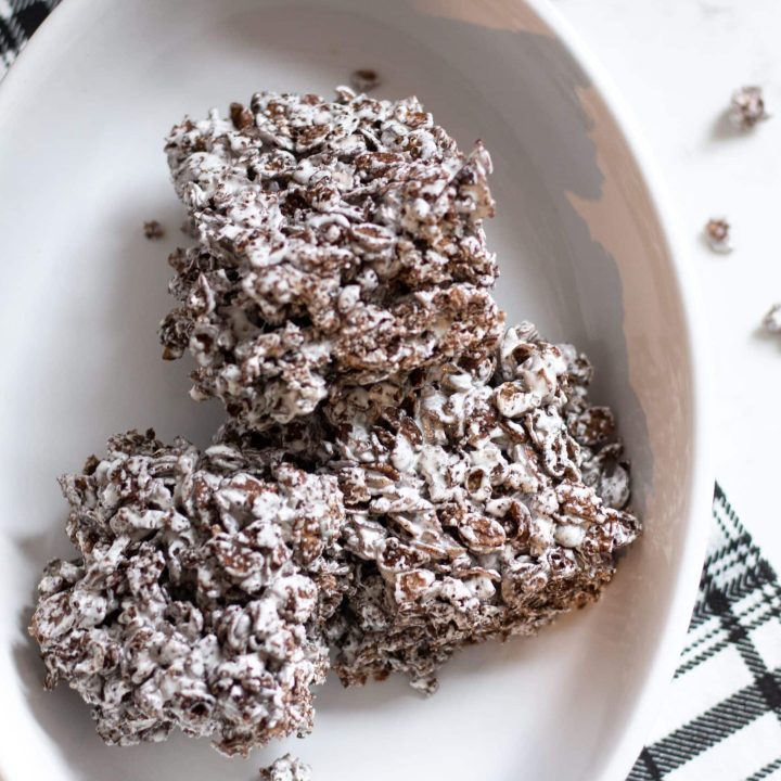 Chocolate Rice Krispie Treats With Fluff