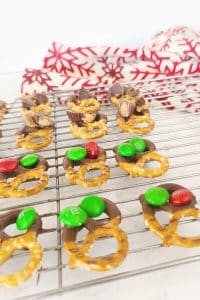 Chocolate Covered Holiday Pretzels (Semi-Homemade)