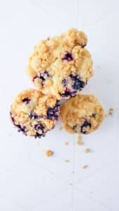 Lemon Blueberry Muffins with Crumble (Step-By-Step Recipe)