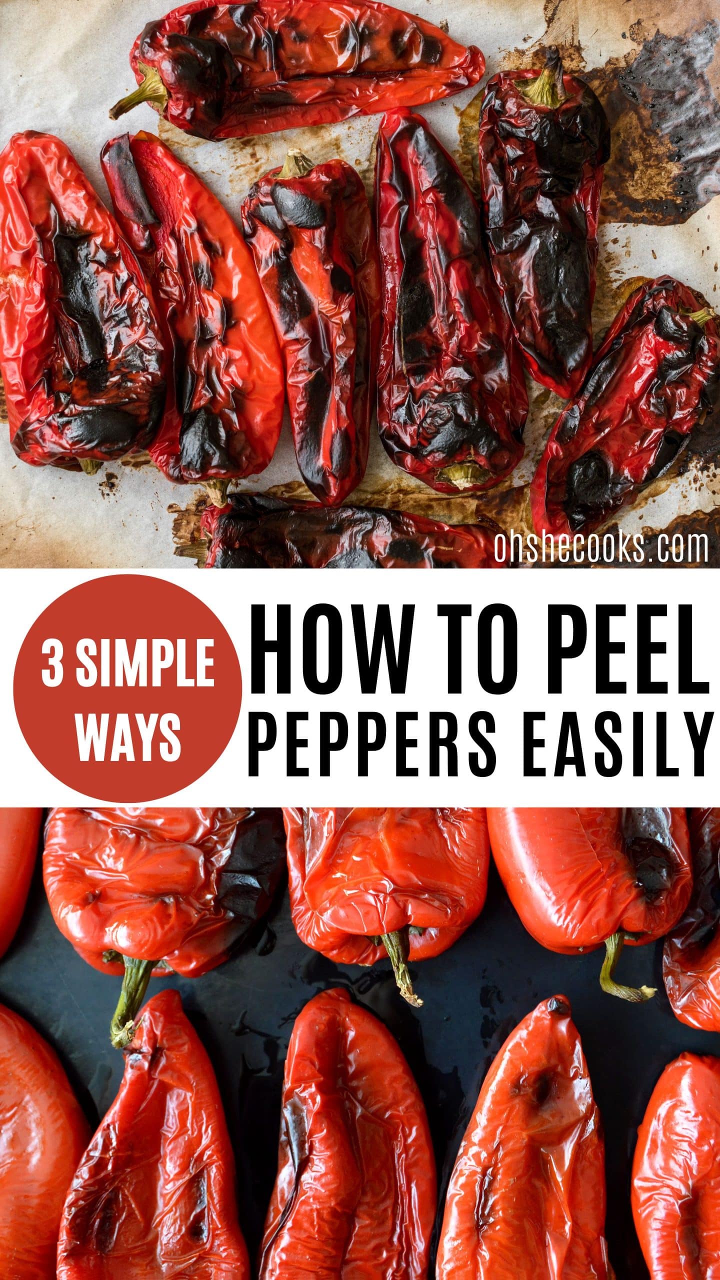 how to peel peppers