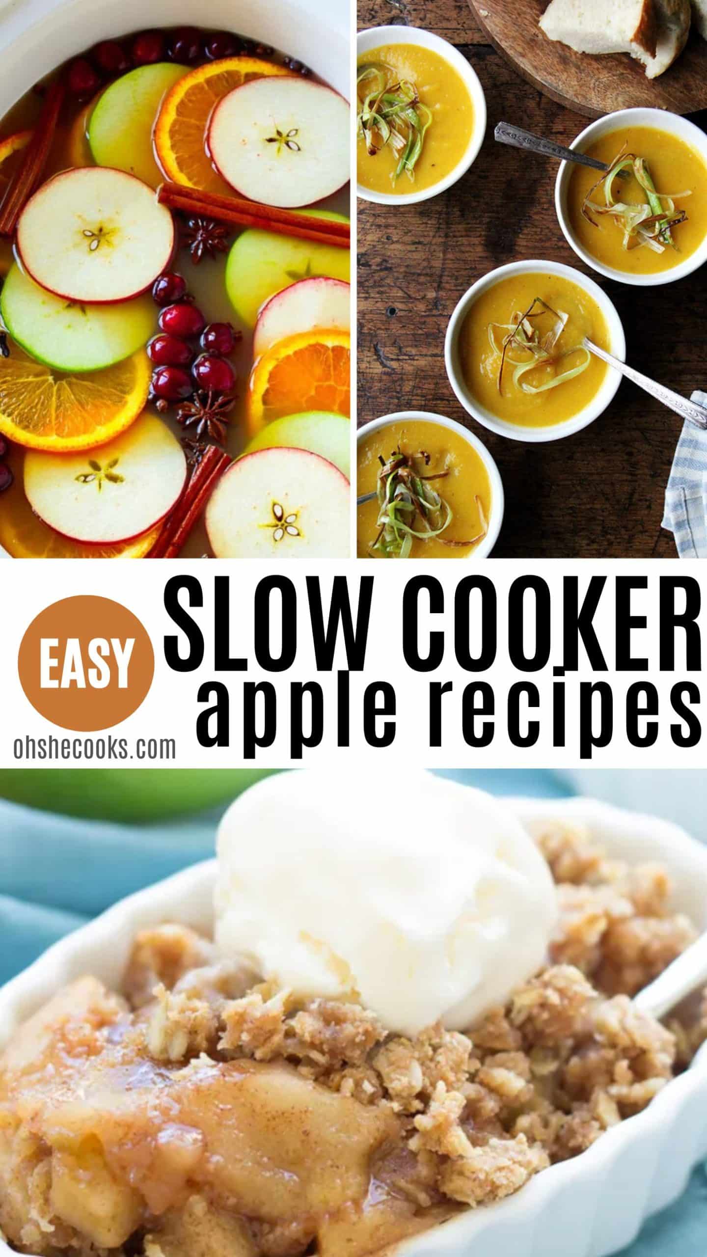 8 Of The Best Slow Cooker Apple Recipes for Fall - Oh She Cooks Recipes